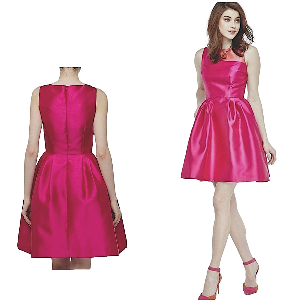 Chic Fuchsia Sleeveless Midi Dress